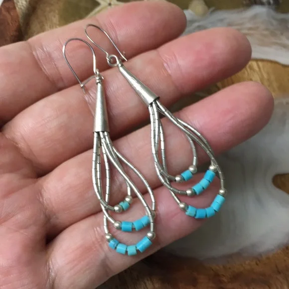 🖤Vtg Native American earrings - Picture 10 of 10